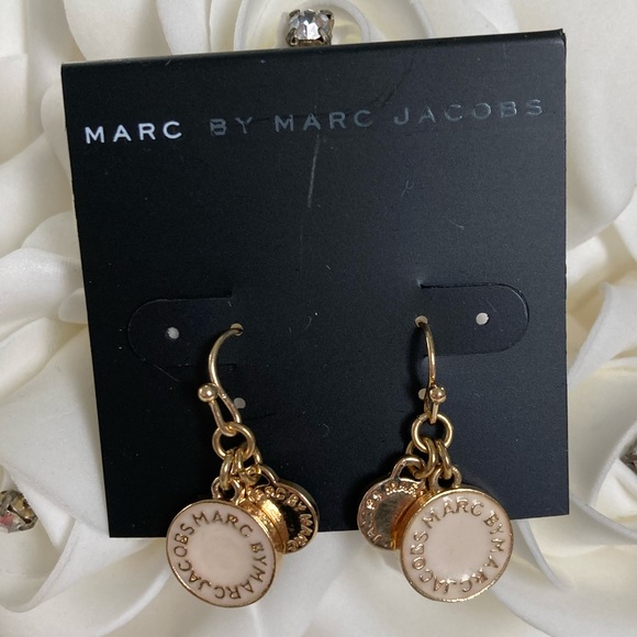 Marc By Marc Jacobs Jewelry - NWT Marc Jacobs Enamel Logo Dangle Disc Earrings